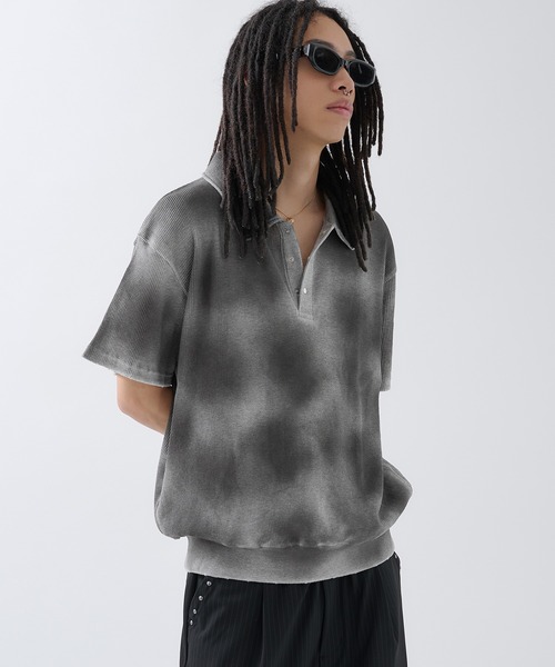 ポロシャツ Hard Spray Thermal Polo / ハードスプレーサーマルポロ メンズ | ANDER HUNK | 02