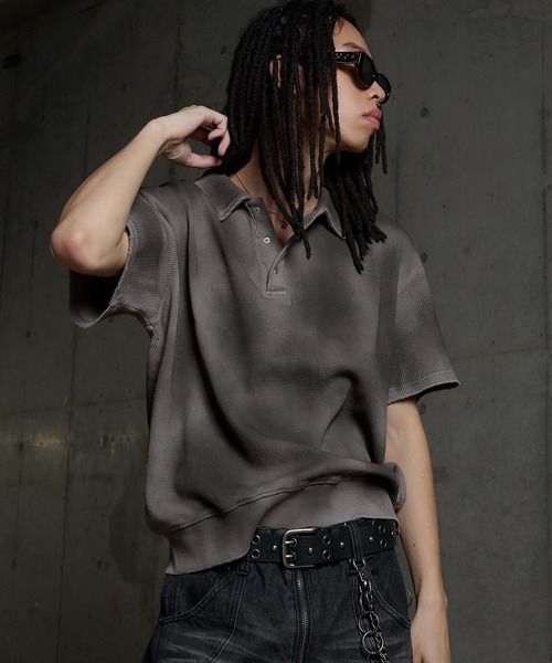 ポロシャツ Hard Spray Thermal Polo / ハードスプレーサーマルポロ メンズ | ANDER HUNK