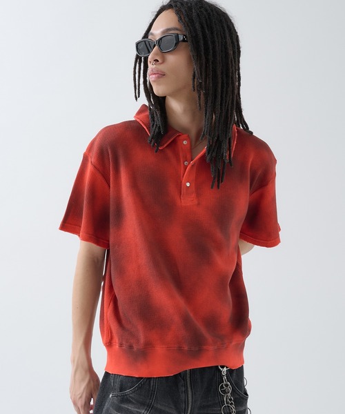 ポロシャツ Hard Spray Thermal Polo / ハードスプレーサーマルポロ メンズ | ANDER HUNK | 03