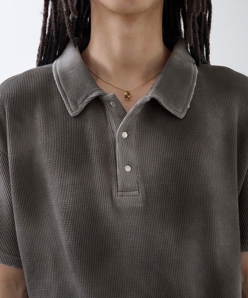 ポロシャツ Hard Spray Thermal Polo / ハードスプレーサーマルポロ メンズ | ANDER HUNK | 13