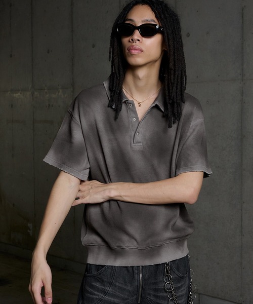 ポロシャツ Hard Spray Thermal Polo / ハードスプレーサーマルポロ メンズ | ANDER HUNK | 15