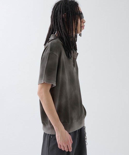 ポロシャツ Hard Spray Thermal Polo / ハードスプレーサーマルポロ メンズ | ANDER HUNK | 05