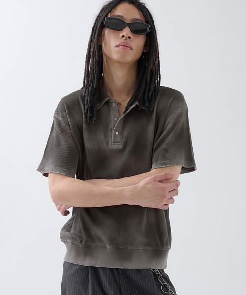 ポロシャツ Hard Spray Thermal Polo / ハードスプレーサーマルポロ メンズ | ANDER HUNK | 07