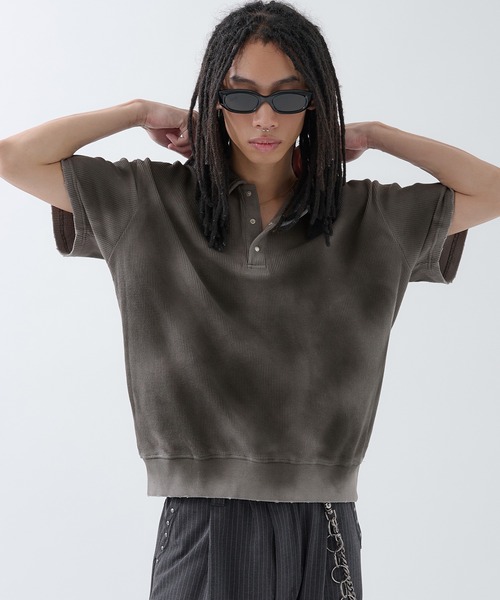 ポロシャツ Hard Spray Thermal Polo / ハードスプレーサーマルポロ メンズ | ANDER HUNK | 08