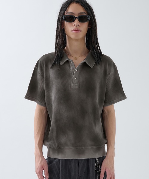 ポロシャツ Hard Spray Thermal Polo / ハードスプレーサーマルポロ メンズ | ANDER HUNK | 10