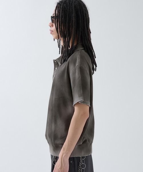 ポロシャツ Hard Spray Thermal Polo / ハードスプレーサーマルポロ メンズ | ANDER HUNK | 11