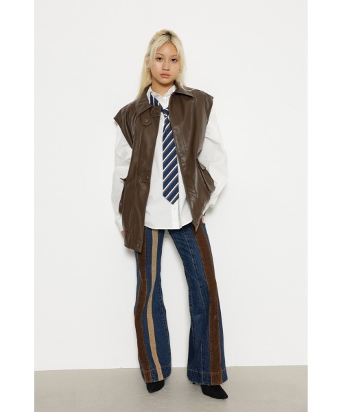 LAGUA GEM（ラグアジェム） ベスト FREE ブラウン レディース