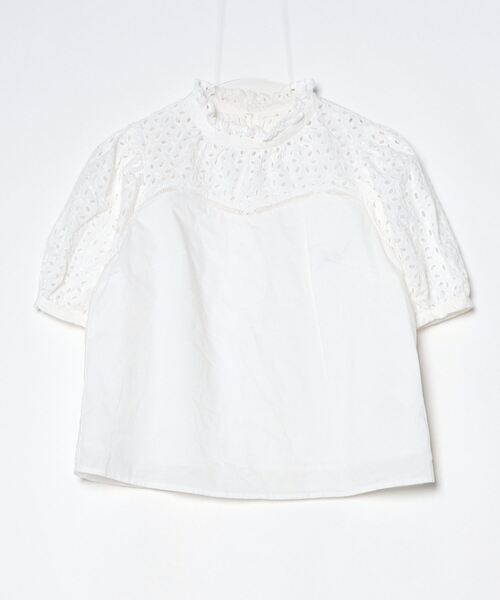 「31 Sons de mode」 半袖ブラウス 36 オフホワイト レディース
