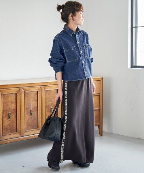 「U by SPICK&SPAN」 長袖シャツ FREE ネイビー レディース Spick＆Span 「Spick & Span」 長袖シャツ FREE ネイビー