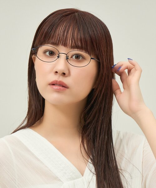 Zoff（ゾフ） 伊達メガネ メガネ 眼鏡 オーバル型 メガネ｜軽量 チタン