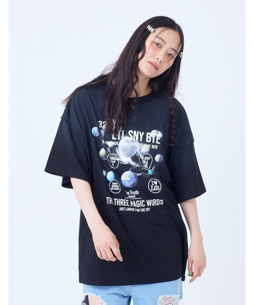 tシャツ little sunny bitecosmic big tee レディース メンズ Little sunny bite tシャツ little bitecosmic big tee