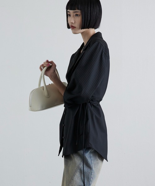Lui's（ルイス） ブラウス シャツ ストライプテーラードシャツ