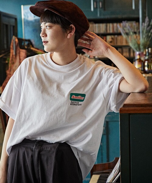 「FREAK'S STORE」 半袖Tシャツ LARGE オフホワイト メンズ