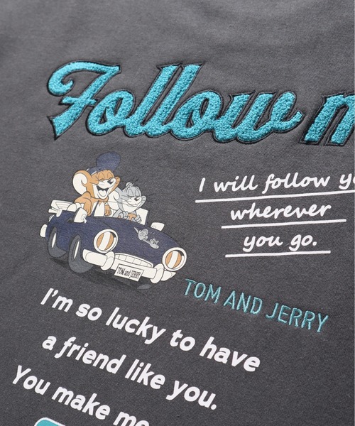 トレーナー スウェット 「TOM ＆ JERRY/トムとジェリー」裏起毛サガラ