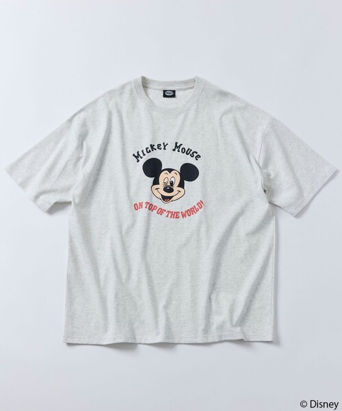「FREAK'S STORE」 長袖Tシャツ「Disneyコラボ」 SMALL グレー メンズ