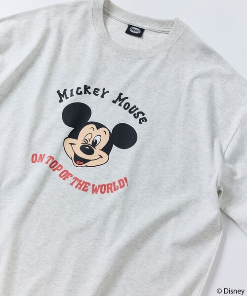 「FREAK'S STORE」 長袖Tシャツ「Disneyコラボ」 SMALL グレー メンズ