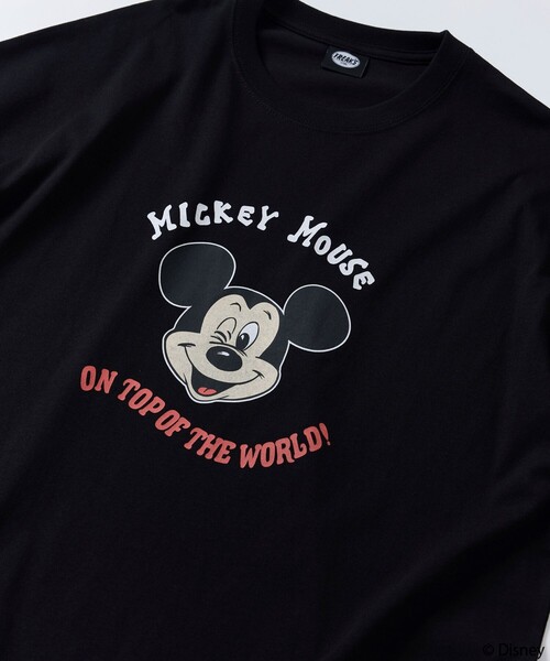 「FREAK'S STORE」 長袖Tシャツ「Disneyコラボ」 SMALL グレー メンズ