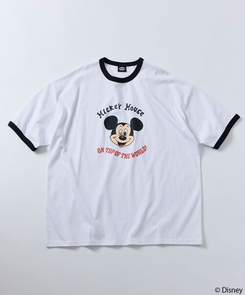 「FREAK'S STORE」 長袖Tシャツ「Disneyコラボ」 SMALL グレー メンズ