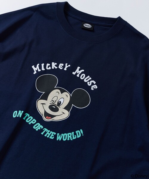 「FREAK'S STORE」 長袖Tシャツ「Disneyコラボ」 SMALL グレー メンズ