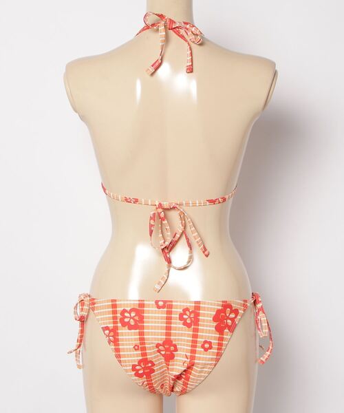 gossip!ロサンゼルス 水着 「Y2Kガーリー」チェック×トロピカル花柄