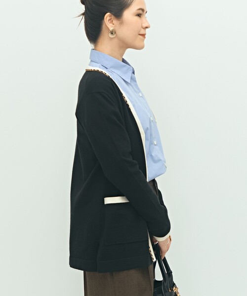 【定価121,000円】ベッドフォン　チェーンカーディガン　サイズ0 ブラック C – Black｜BED j.w. FORD Official Website