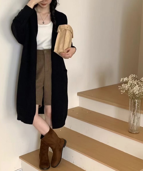 cammie カーディガン ロングニットカーディガン レディース : ZOZOTOWN
