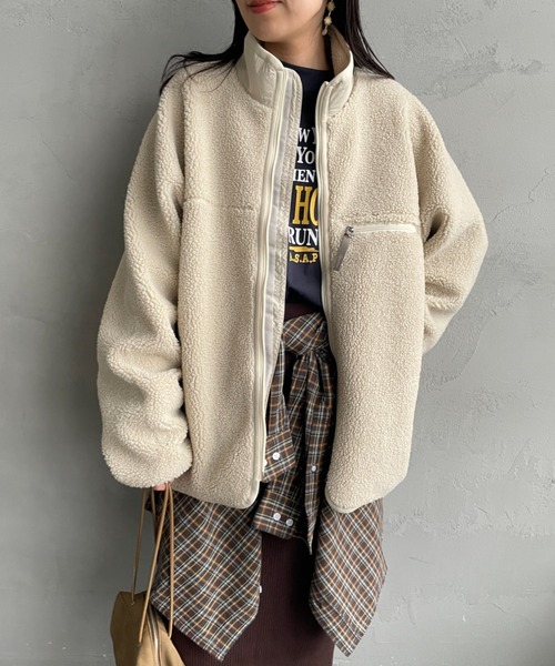 GYMPHLEX（ジムフレックス） ブルゾン アウター COZY LIGHT ボア