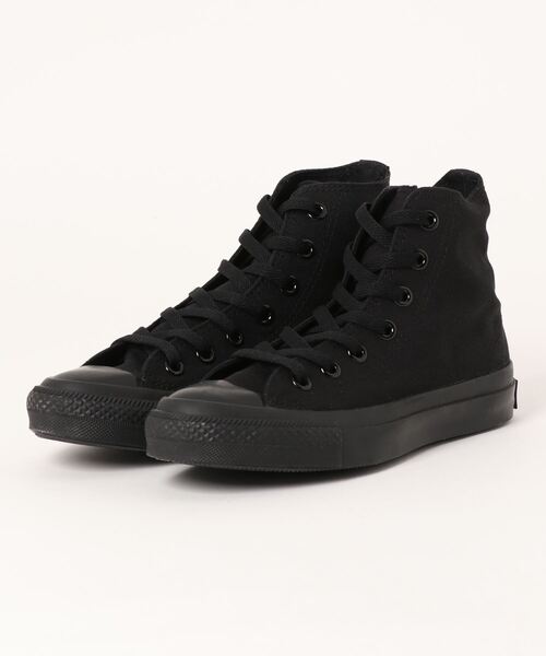 「CONVERSE」 ハイカットスニーカー 24.5cm ブラック レディース