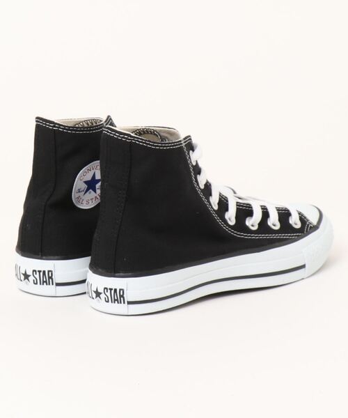 「CONVERSE」 ハイカットスニーカー 24.5cm ブラック レディース