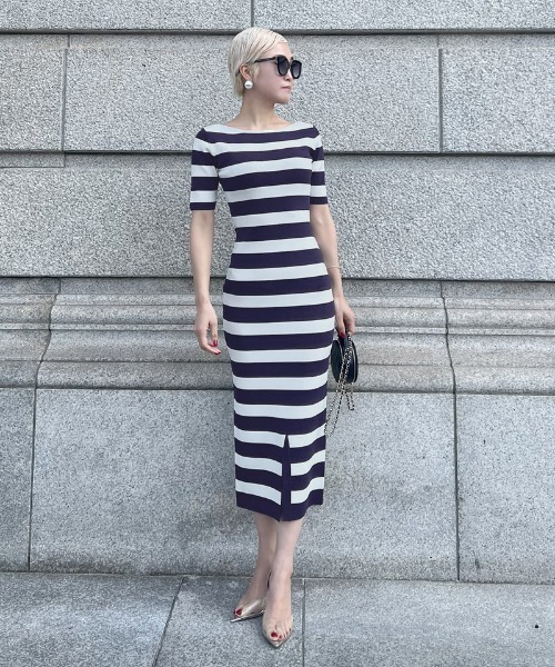 JENNE ニットワンピース　S 美品 JENNE ニットワンピース S 美品 M完売品 JENNE 美シルエットサマー