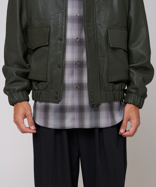 EDIFICE（エディフィス） 革ジャン ライダース A2 レザーショート