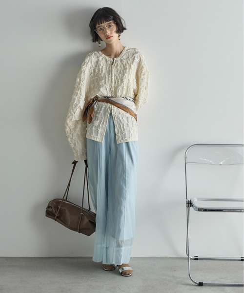 「THE YOn」 ジップアップブルゾン FREE ブラック レディース_画像2