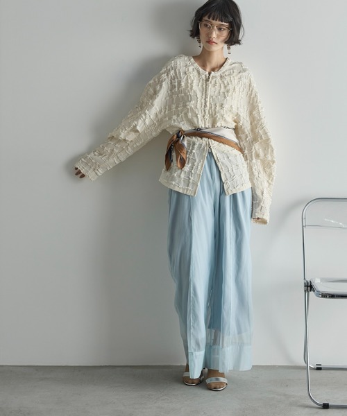 「THE YOn」 ジップアップブルゾン FREE ブラック レディース_画像7