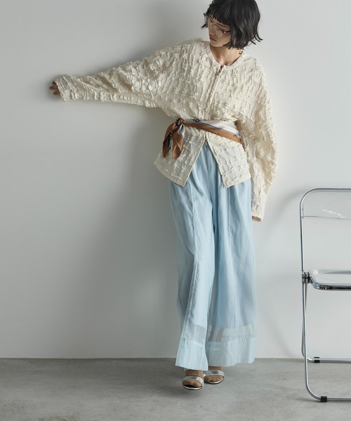 「THE YOn」 ジップアップブルゾン FREE ブラック レディース_画像8