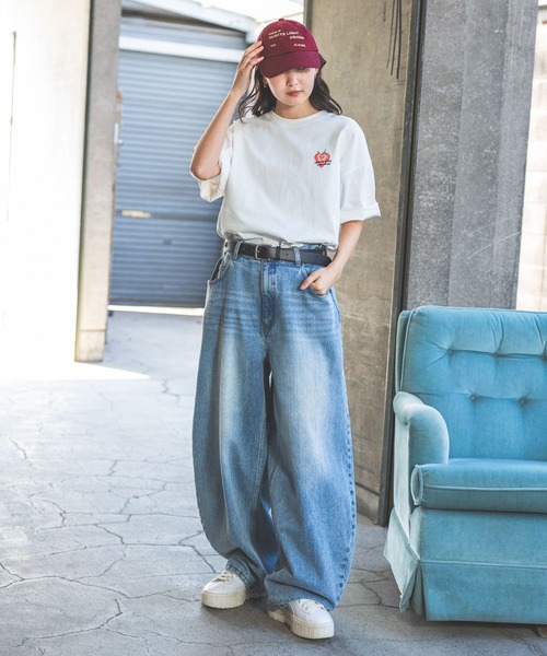 「PBLIM」 半袖Tシャツ MEDIUM ブラック レディース_画像6