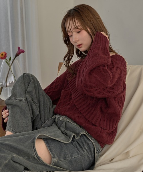 美品✨THE TOE handmade cable knit ケーブルニット Nîmes handmade cable knit – THE TOÉ