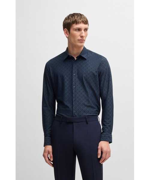 BOSS（HUGO BOSS） シャツ スリムフィットシャツ パフォーマンス