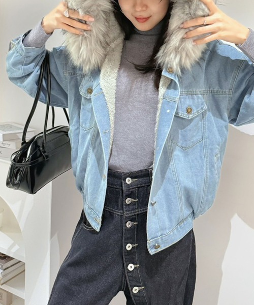 Jewelobe（ジュエローブ） ブルゾン アウター 「ファー取り外し可