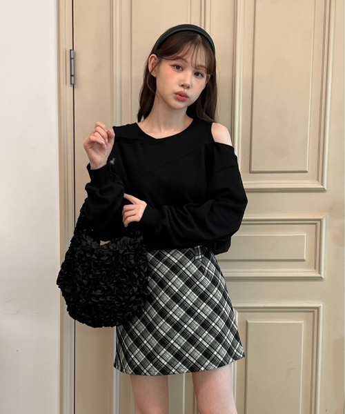 by muni:r スカート 「着用動画あり・2サイズ・2色展開」ガーリー