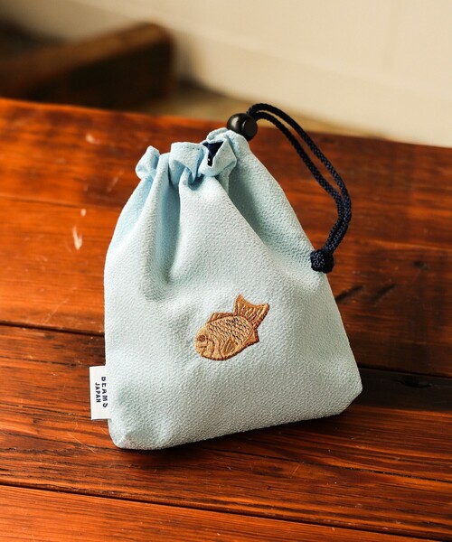 BEAMS JAPAN（ビームス ジャパン） ポーチ 和菓子刺繍 巾着 レディース 