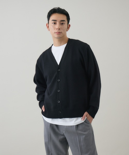 タグ付未使用✨ セオリー　ウール カシミヤ ニット カーディガン S 黒 白 美品】 Theory カシミヤ ドロップショルダーカーディガン S ブラック