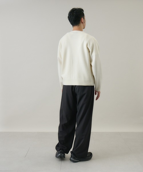 カーディガン 「kuros'オリジナル」ウールカシミヤ Vネックノーマル