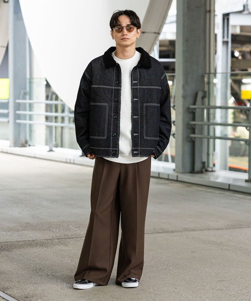 LAKOLE（ラコレ） ワイドパンツ パンツ 「セットアップ可」STR/PE