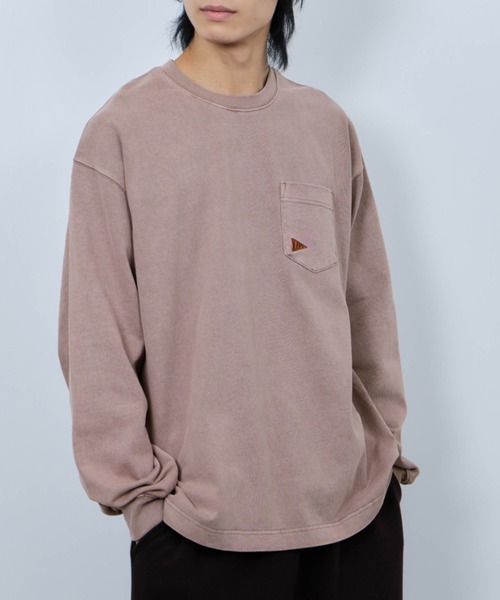 ヘビーウェイトヴィンテージ アメリカン 長袖Tシャツルーズシルエット ストリート NAVY tシャツ 「NAVY / ネイビー」 リラックスヘビーウェイトロングT