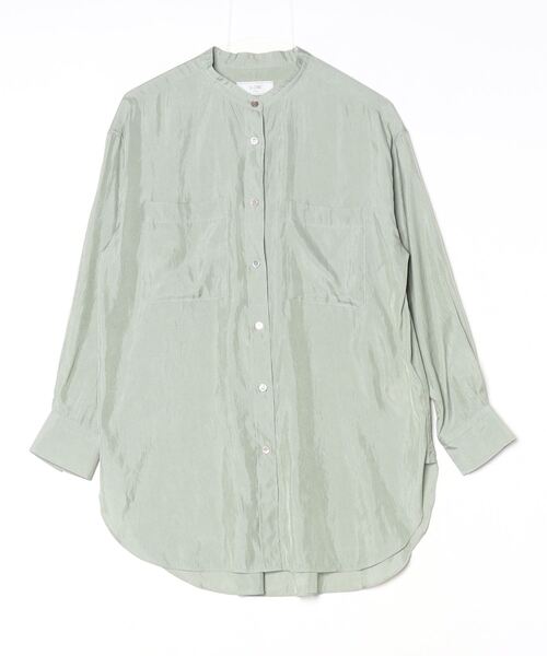 SLOBE IENA（スローブイエナ） 長袖ブラウス FREE グリーン レディース