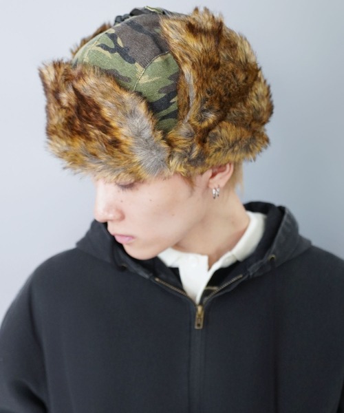 SPINNS（スピンズ） キャップ 帽子 2WAYカモフラージュ柄フライト