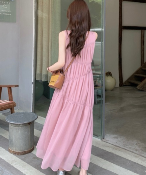 「FAVORITO」 ノースリーブワンピース F ベージュ レディース_画像9