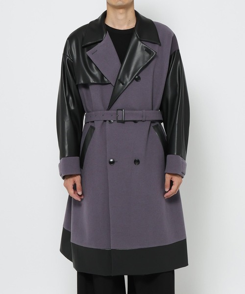 HARE トレンチコート コート ウーリーテックキリカエトレンチ