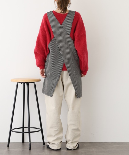 l'atelier Nuuit（アトリエ ヌイ） エプロン ヒッコリー クロス