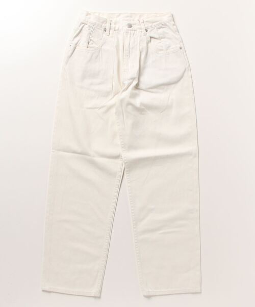 「PICCADILLY」 デニムパンツ M ホワイト レディース_画像2